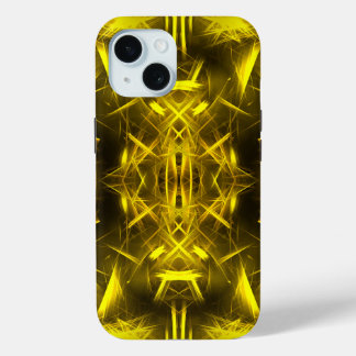 Coque Case-Mate iPhone Art fractal plasma électrique doré