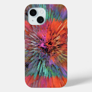 Coque Case-Mate iPhone Art fractal Supernova Arc-en-ciel