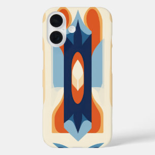 Coque Pour iPhone 16 Art géométrique abstrait du milieu du siècle et mo