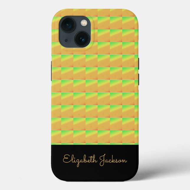 Coques Case-Mate iPhone Art géométrique, Couleur de coucher de soleil trop (Verso)