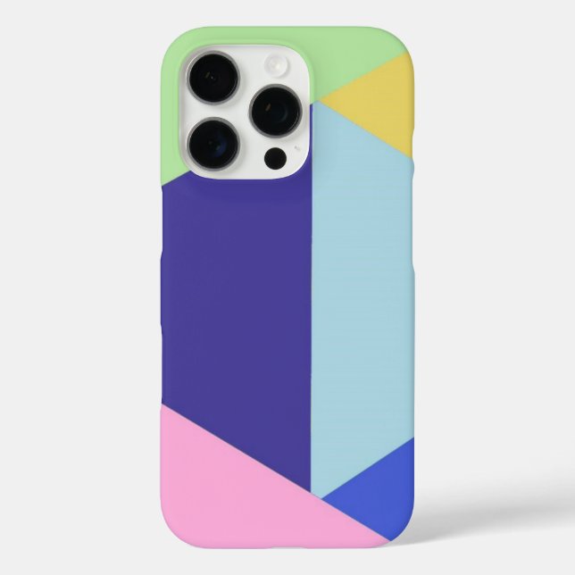 Coques Case-Mate iPhone art géométrique multicolore (Verso)
