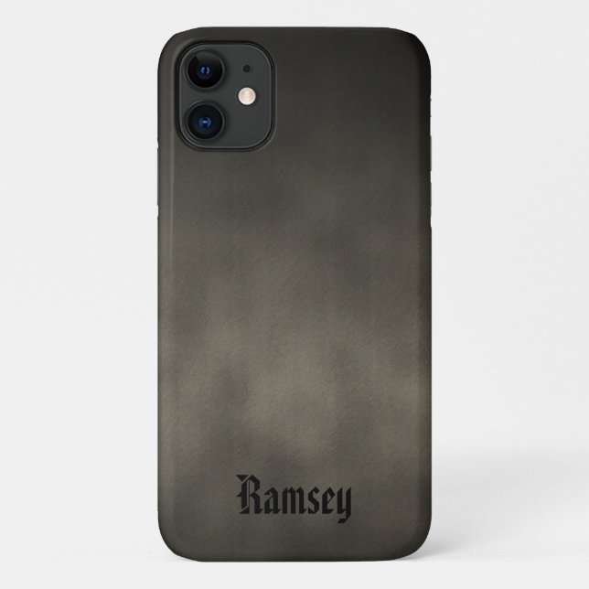 Coques Case-Mate iPhone Art Gothique Ombre Gray Gray Personnalisé (Dos)