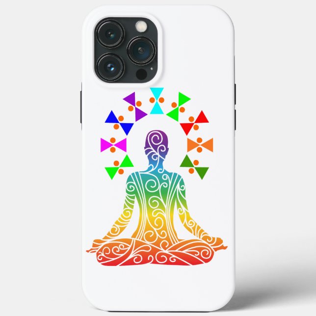 Coques Case-Mate iPhone Art graphique de la Journée du Yoga (Verso)
