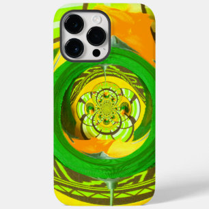 Coques Pour iPhone Art graphique rose jaune