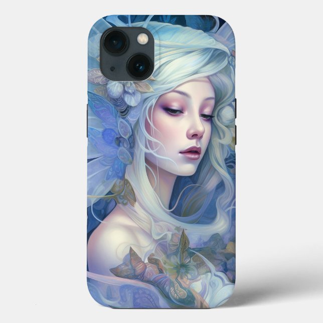 Coques Case-Mate iPhone Art Imaginaire Fairy Bleu (Verso)