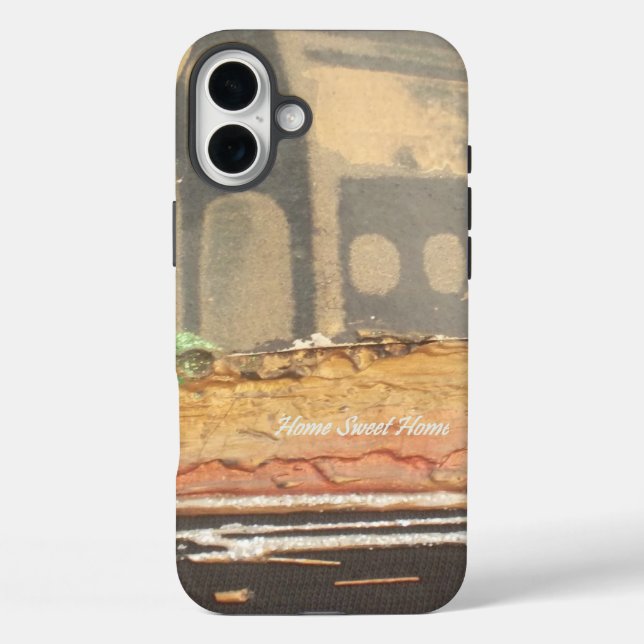 Coques Case-Mate iPhone Art imprimé "Home Sweet Home" (Verso)