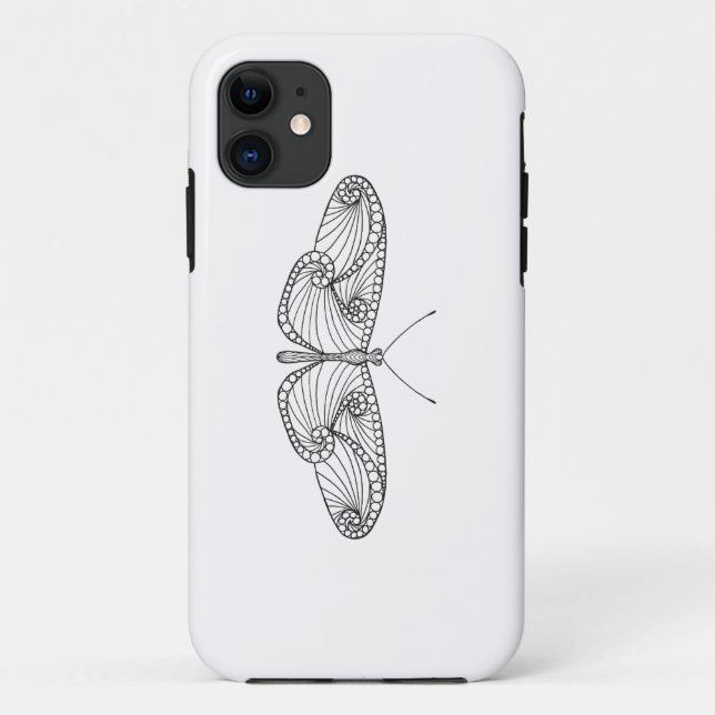 Coques Case-Mate iPhone Art inspiré de papillon (Dos)
