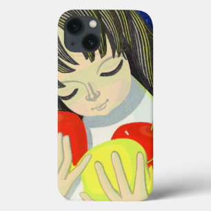iPhone 13 Case Art mignon de fille de kawaii de chanson d'Ikeda