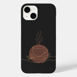 Coque Case-Mate iPhone Art minimaliste de la ligne de café - amateur de c
