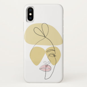 Case-Mate iPhone Case Art minimaliste de ligne faciale