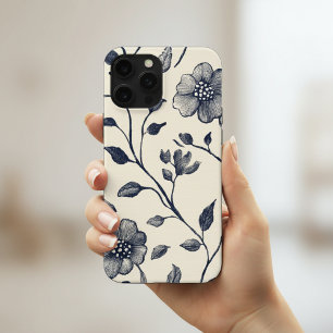 Coque Case-Mate iPhone Art minimaliste Floral Line - Elégant Botanique