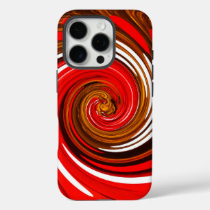 Coque iPhone 16 Pro Art mixte rouge