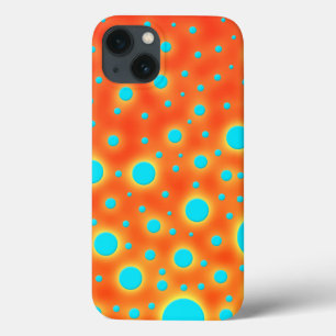 Coque Case-Mate iPhone Art Moderne Abstrait Turquoise Orange