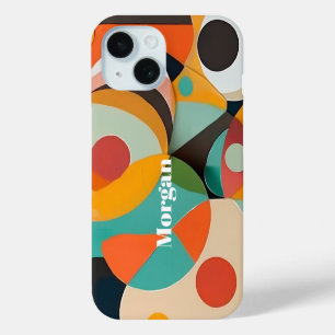 Coque Case-Mate iPhone Art moderne du milieu du XXe siècle, nom vertical,