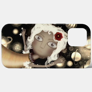 Case-Mate iPhone Case Art moderne poil blanc planètes d'espace étoiles
