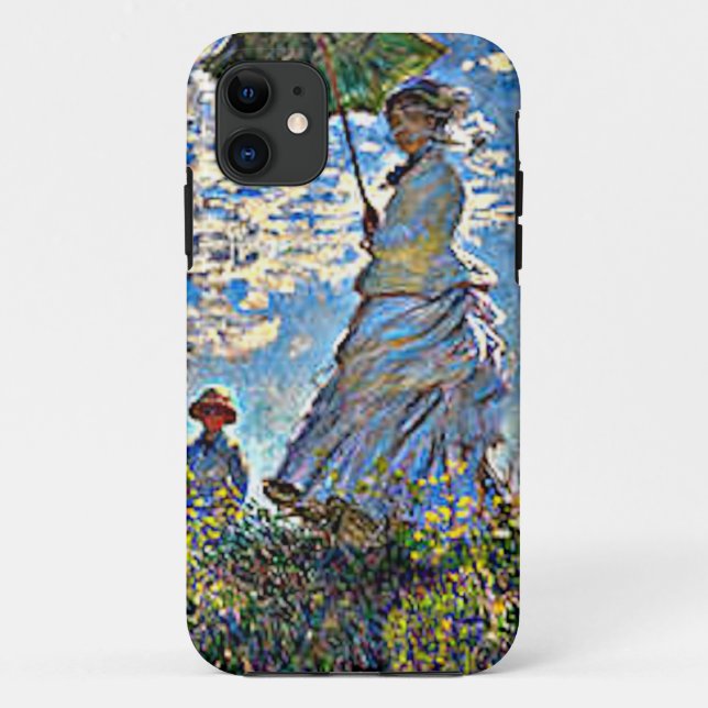 Coques Case-Mate iPhone Art Monet Lady avec parapluie (Dos)