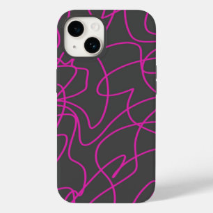 Coque Case-Mate iPhone Art néon rose et gris