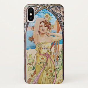 Coque Case-Mate iPhone Art Nouveau d'aube d'Alphonse Mucha