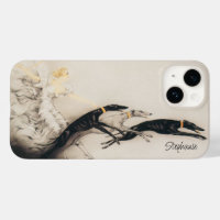 Art Nouveau Femme Greyhounds Louis Icart