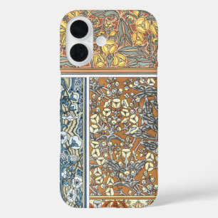 Coque Pour iPhone 16 Art Nouveau floral vintage, fleurs de flèche