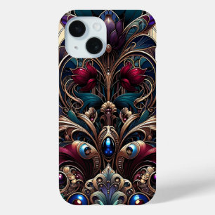 Coque Case-Mate iPhone Art Nouveau Teinte de Bijou Floral Vintage Glam