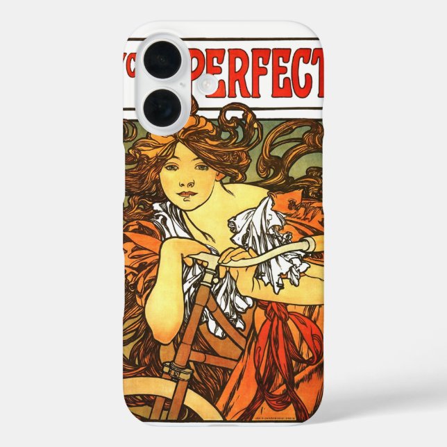 Coques Case-Mate iPhone Art Nouveau Vélo Mucha Art (Verso)