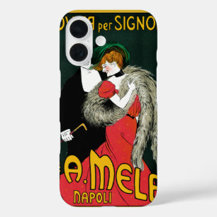 Coques iPhone 16 Art Nouveau Vintage, Amour Romance Mode Italienne