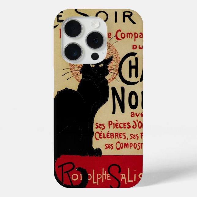 Coques Case-Mate iPhone Art Nouveau vintage, Ce Soir Conversation Noir Cha (Verso)