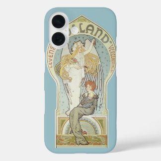 Coque Pour iPhone 16 Art Nouveau vintage, Holland Levensverzekering