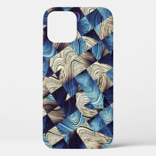 Case-Mate iPhone Case Art numérique Bleu Carrés Abstraits