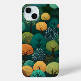 Coque Case-Mate iPhone Art numérique des mignons arbres