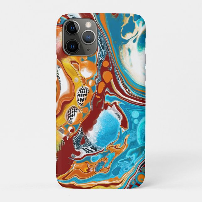 Coques Case-Mate iPhone Art numérique liquide de lisses planétaire (Dos)