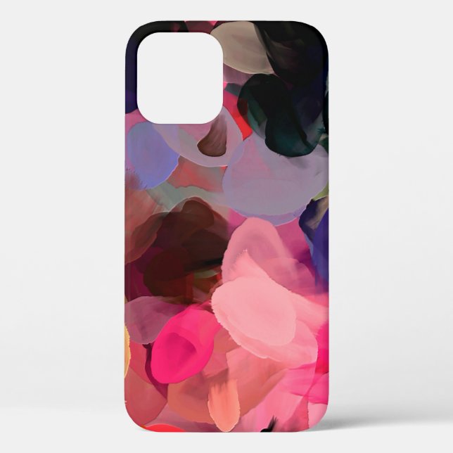 Coques Case-Mate iPhone Art numérique motif abstrait. Dessin à main modern (Verso)