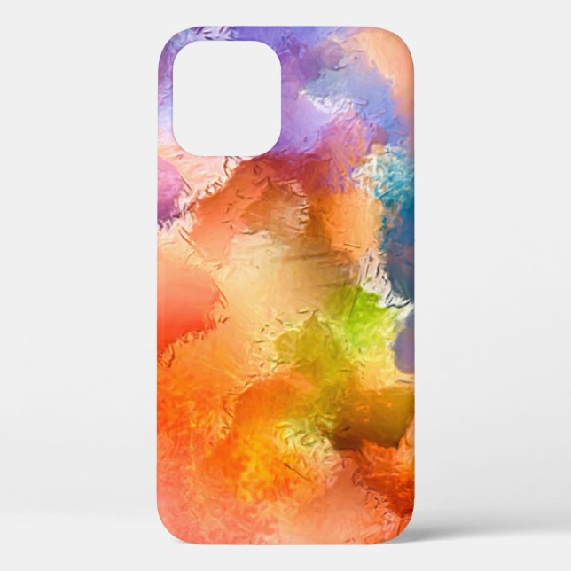 Coques Case-Mate iPhone Art numérique motif abstrait. Dessin à main modern (Verso)