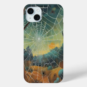 Coque Case-Mate iPhone Art numérique, toile d'araignée, araignées