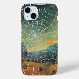 Coque Case-Mate iPhone Art numérique, toile d'araignée, araignées