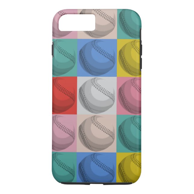 Coques Case-Mate iPhone Art pop baseball vintage (Dos)