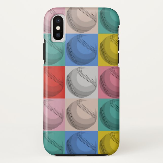 Coques Case-Mate iPhone Art pop baseball vintage (Dos)
