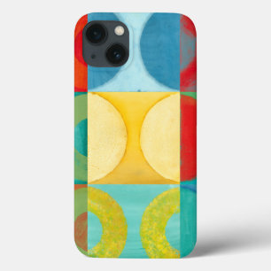 Coque Case-Mate iPhone Art Pop brillant avec cercles et Carré