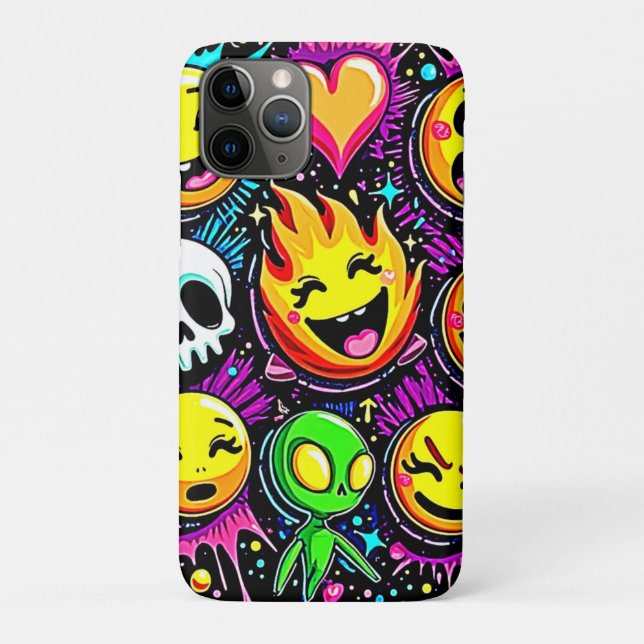 Coques Case-Mate iPhone Art pop Emoji vibrant (Dos)