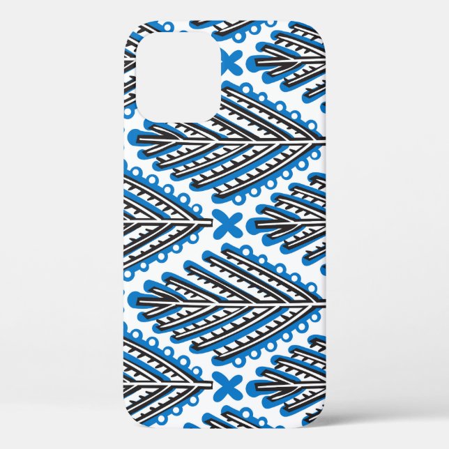 Coques Case-Mate iPhone Art populaire scandinave : Design rétro floral (Verso)