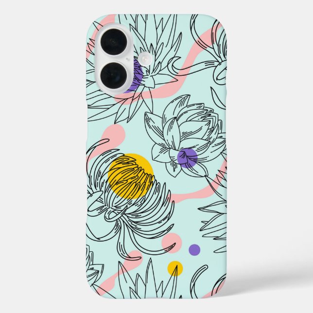 Coques Case-Mate iPhone Art Retro Bloom Bold Botanique Line (Verso)