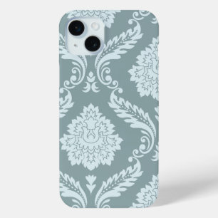 Coque Case-Mate iPhone Art Rococo Damassé I Bleu Canard Œuf+Turquoise