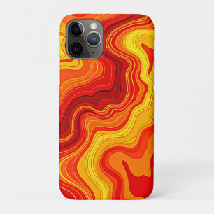 Case-Mate iPhone Case Art topographique abstrait enflammé