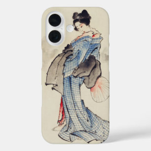 Coque Pour iPhone 16 Art traditionnel japonais de geisha en kimono