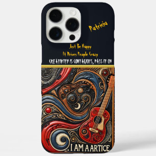 Coque iPhone 16 Pro Max Art unique inspiré par les yeux avec Motifs scinti