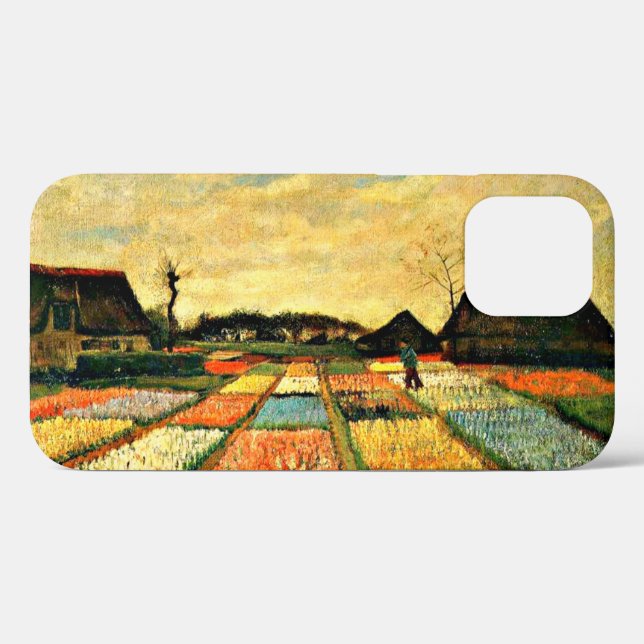 Coques Case-Mate iPhone Art Van Gogh, Lits à fleurs en Hollande (Verso (horizontal))