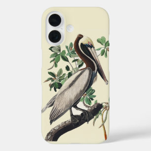 Coque Pour iPhone 16 Art vintage d'Audubon sur le Pélican brun, oiseau