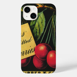Coque Case-Mate iPhone Art vintage d'étiquette de caisse de fruit,