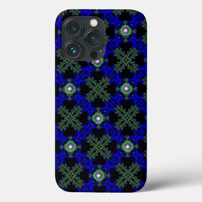 Coques Case-Mate iPhone Artdeco Fleurs Abstraites et étoiles (Verso)